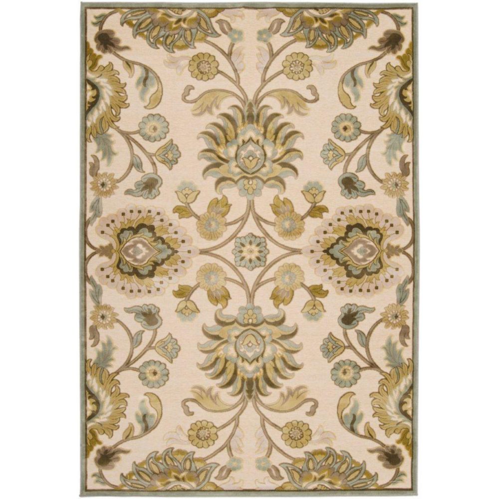 Artistic Weavers Tapis Lauren ivoire en viscose/chenille - 4 Po. x 5 Po. 7 Pi. Artistic Weavers Tapis Lauren ivoire en viscose/chenille - 4 Po. x 5 Po. 7 Pi.