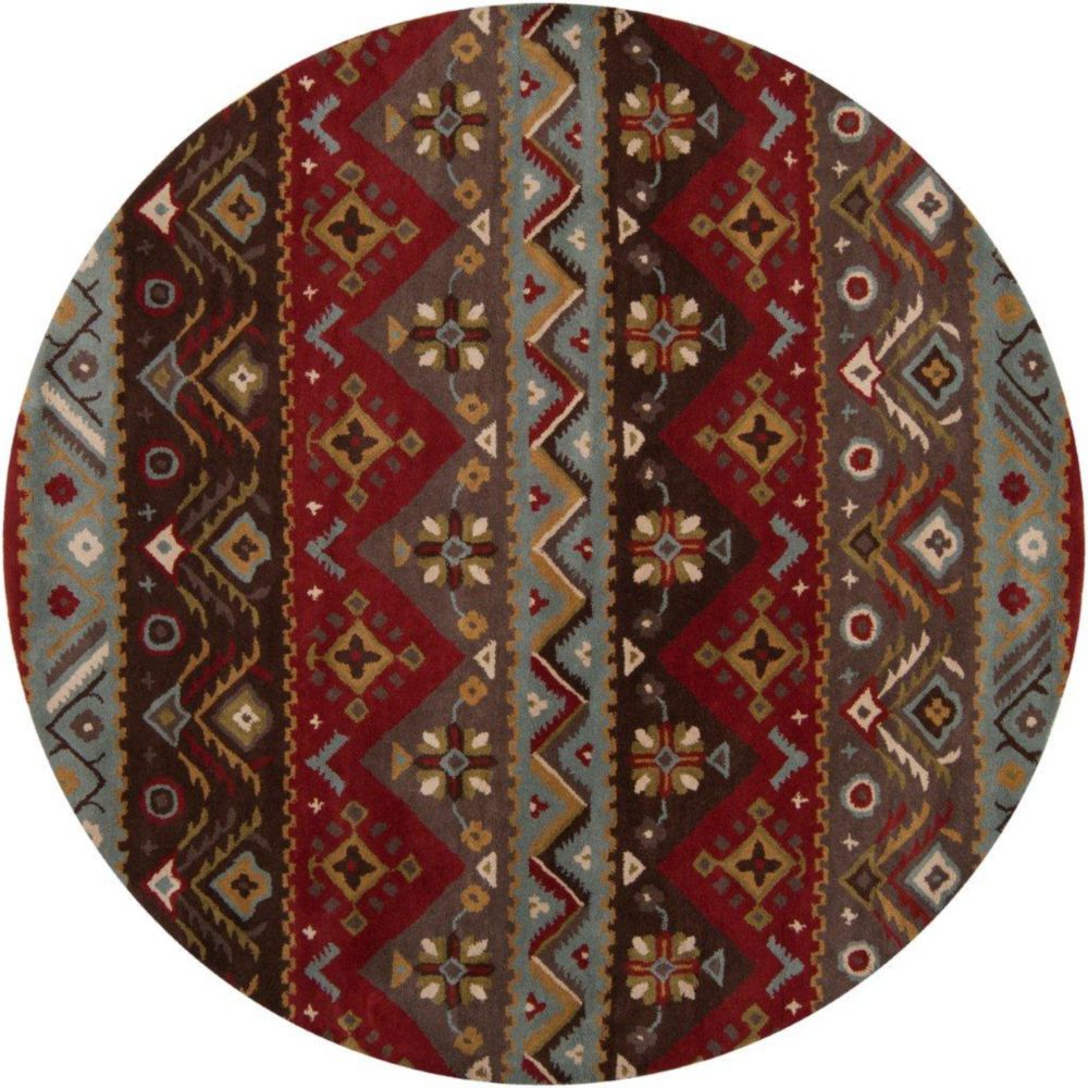 Artistic Weavers Dillon Rust Wool 8 Feet Round Area Rug | The Home ...