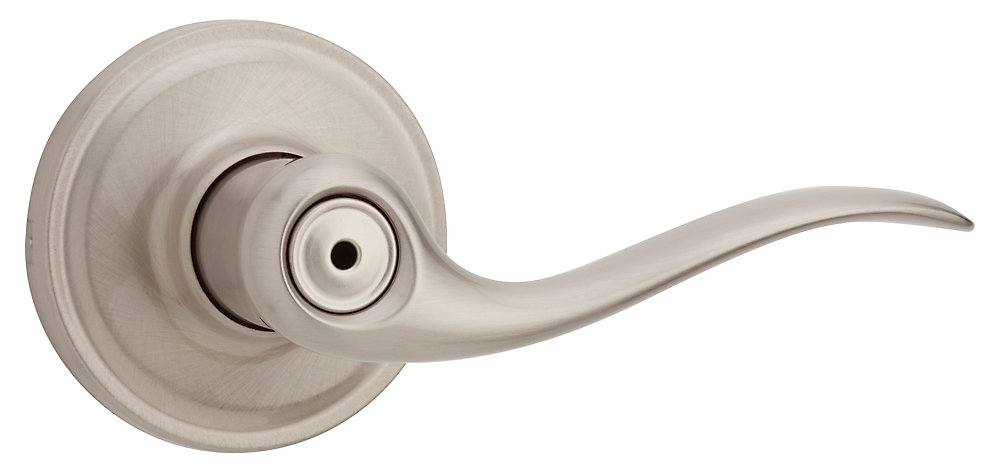 Weiser Toluca Satin Nickel Privacy Lever The Home Depot