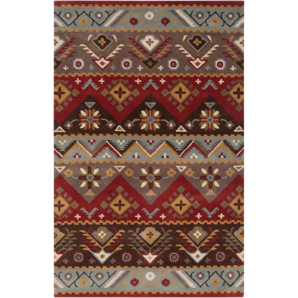 Artistic Weavers Tapis Dillon rouille en laine 5 Pi. x 7 Pi Artistic Weavers Tapis Dillon rouille en laine 5 Pi. x 7 Pi