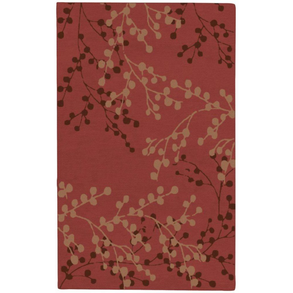 Artistic Weavers Tapis Blossoms rouille en laine 8 Pi. x 10 Pi. Artistic Weavers Tapis Blossoms rouille en laine 8 Pi. x 10 Pi.