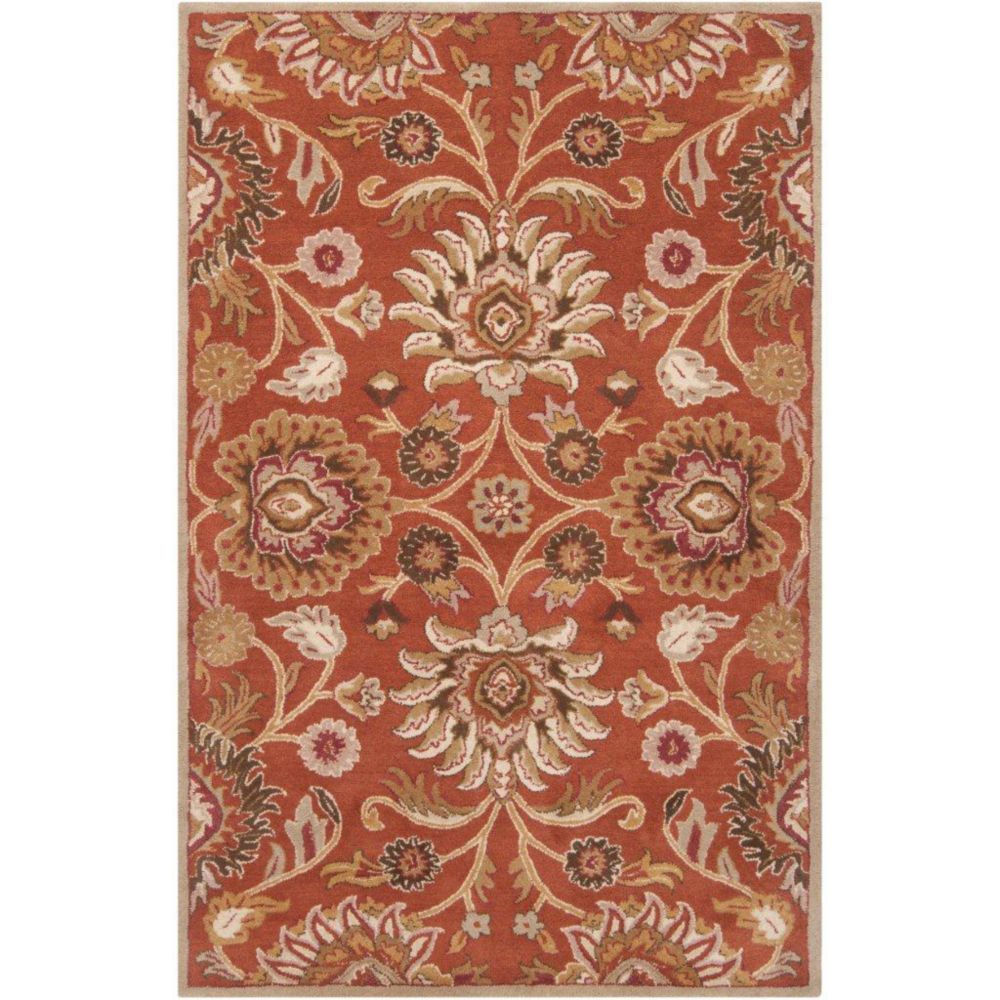 Artistic Weavers Tapis Amanda rouille en laine - 3 Po. 6 Pi. x 5 Po. 6 Pi. Artistic Weavers Tapis Amanda rouille en laine - 3 Po. 6 Pi. x 5 Po. 6 Pi.