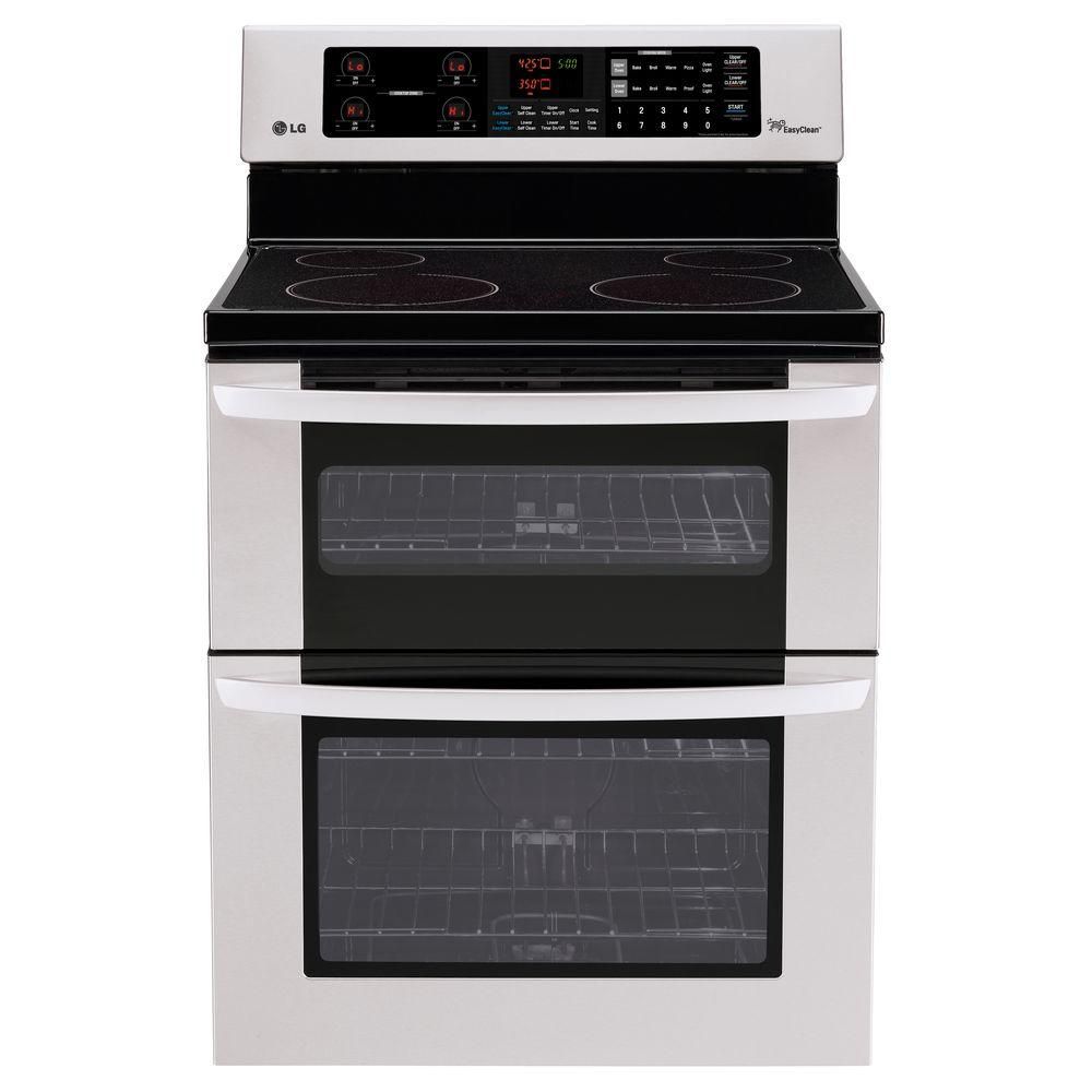 Lg Cuisinière électrique à Four Double De 67 Pi Cube Lde3031st Home Depot Canada 6769