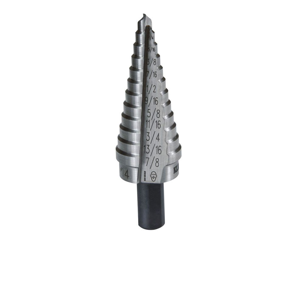 Klein Tools Step Drill Bit 14 SingleFluted The Home Depot Canada