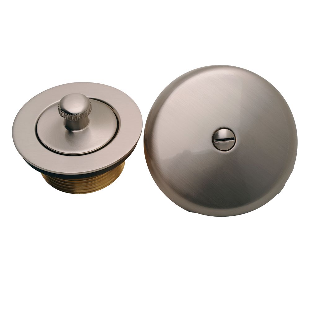 Moen Lift And Lock Drain, Waste And Overflow Trim Kit In Brushed Nickel The Home Depot Canada