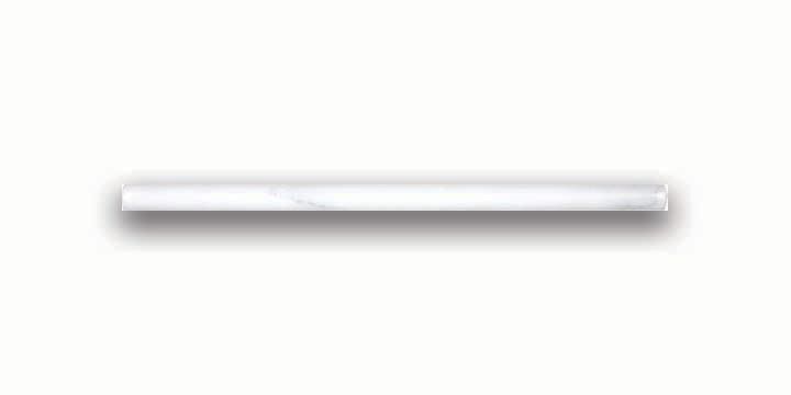 Sassi 5/8-inch x 12-inch Bianco Honed Pencil | The Home Depot Canada