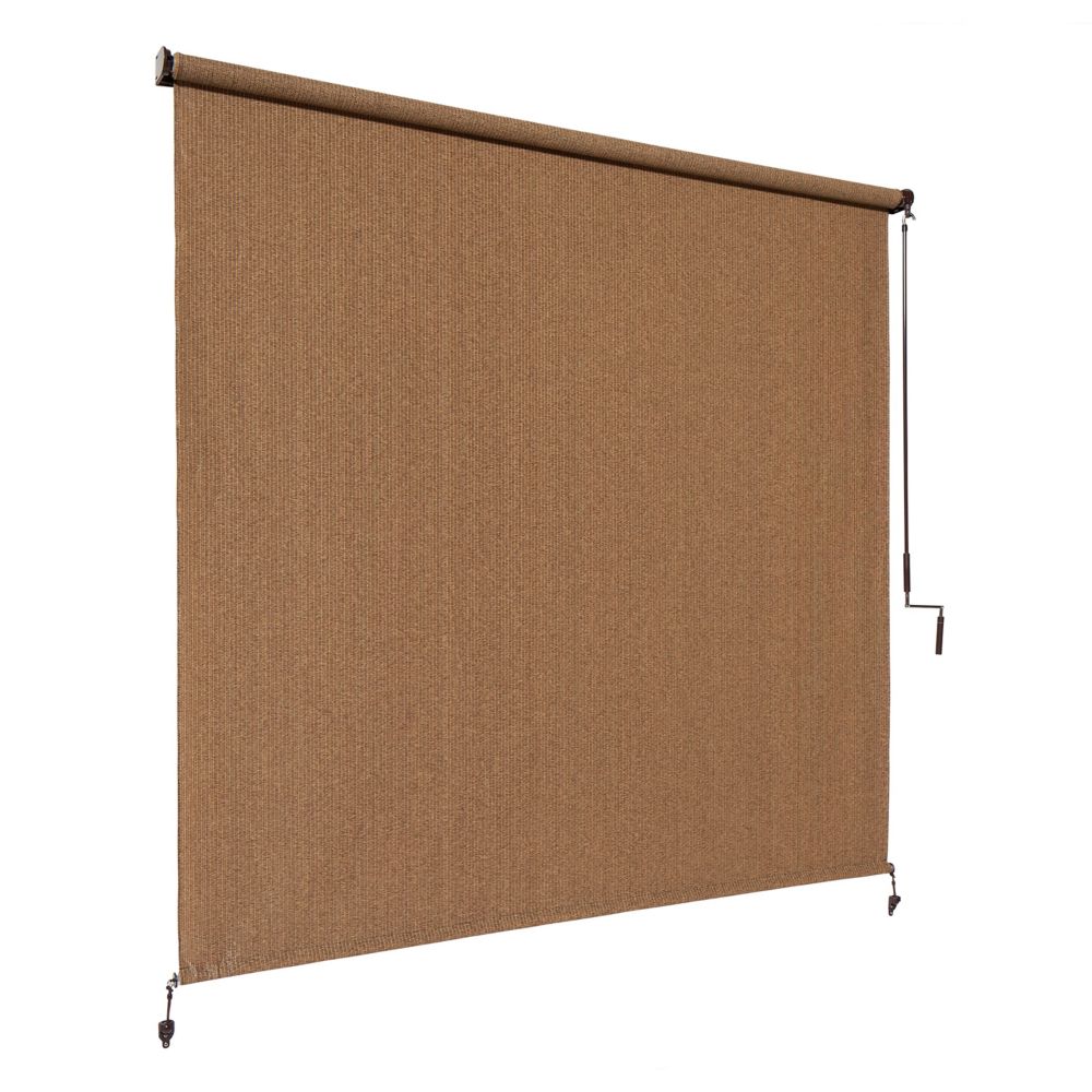 Coolaroo Outdoor Crank Roller Shade with 95 UV Protection0 (6 ft. x 8