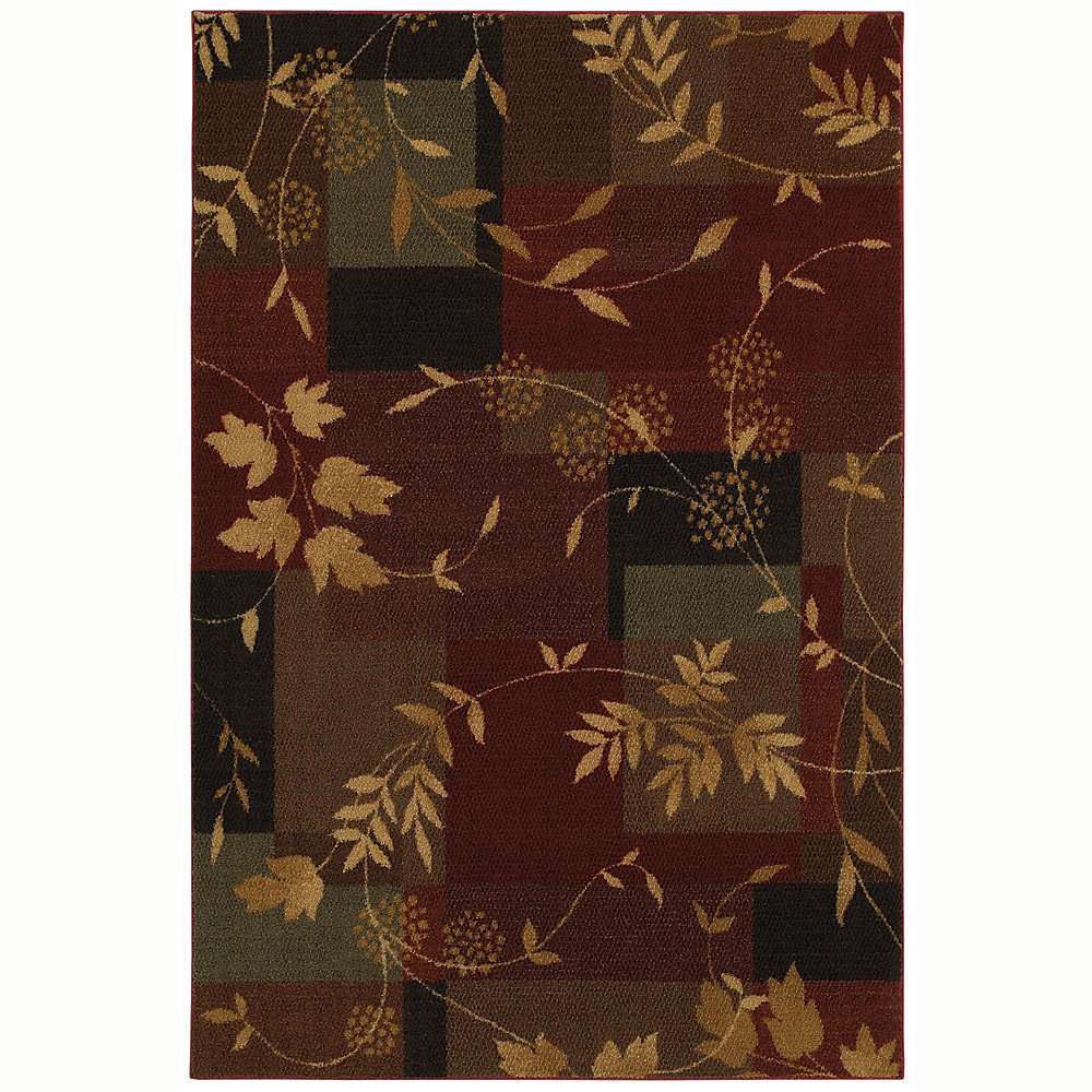 Division Multi Colour 8 Ft X 10 Rectangular Area Rug