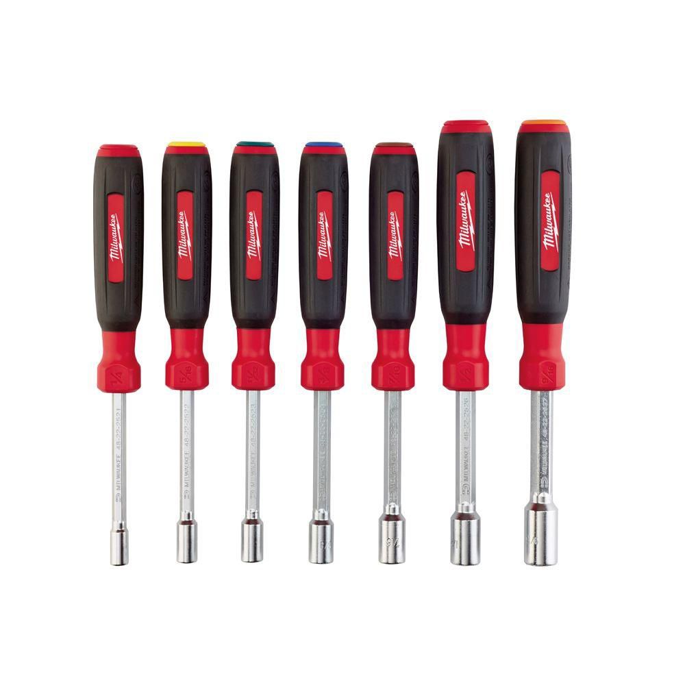 Milwaukee 7 Piece Magnetic SAE Nut Driver Set | The Home Depot Canada