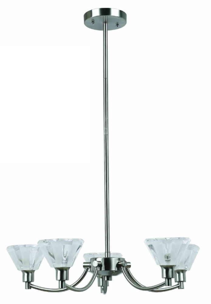 Shawson Lighting 52,07cm Lustre, fini nickel brossé Shawson Lighting 52,07cm Lustre, fini nickel brossé