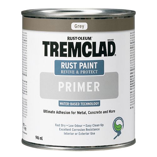 TREMCLAD OilBased Rust Paint In Gloss Grey, 946 mL The Home Depot Canada