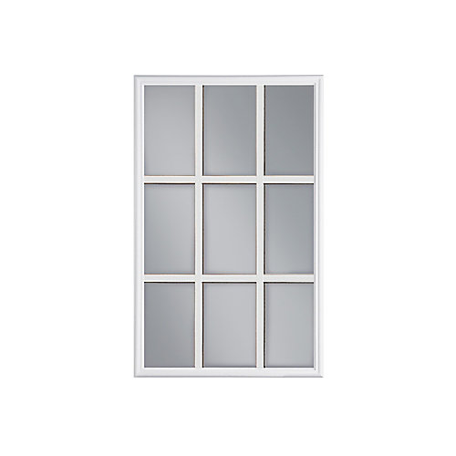 Masonite 22 Inch X 36 Inch 9 Lite Internal Grille Low E Argon