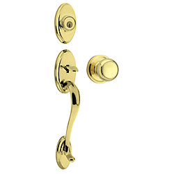 Shelbourne Brass Handle Set with Troy Knob