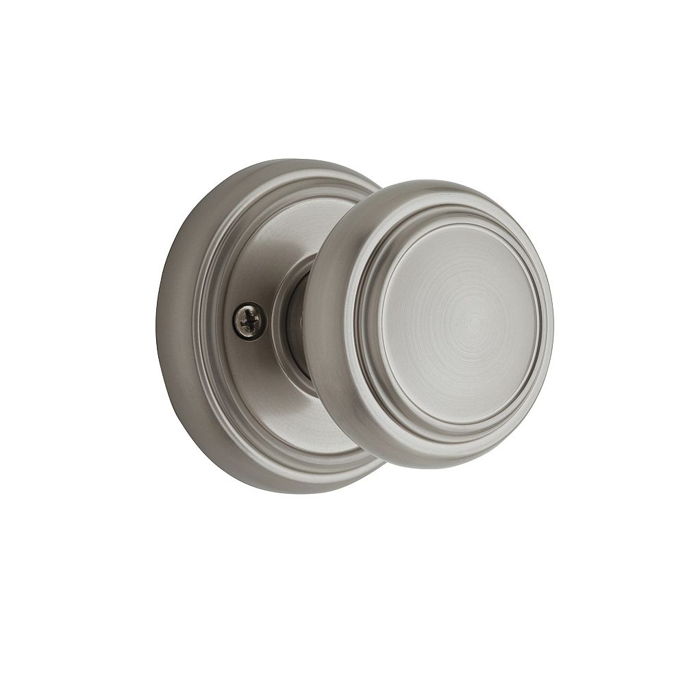 Weiser Wickham Inactive Door Knob in Satin Nickel The Home Depot Canada