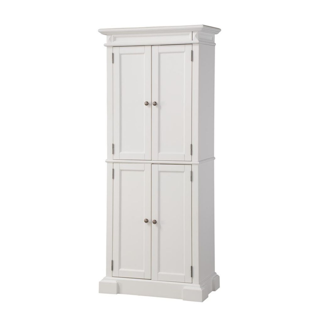 Home Styles Americana 30-inch W x 72-inch H x 16-inch D Pantry in White ...