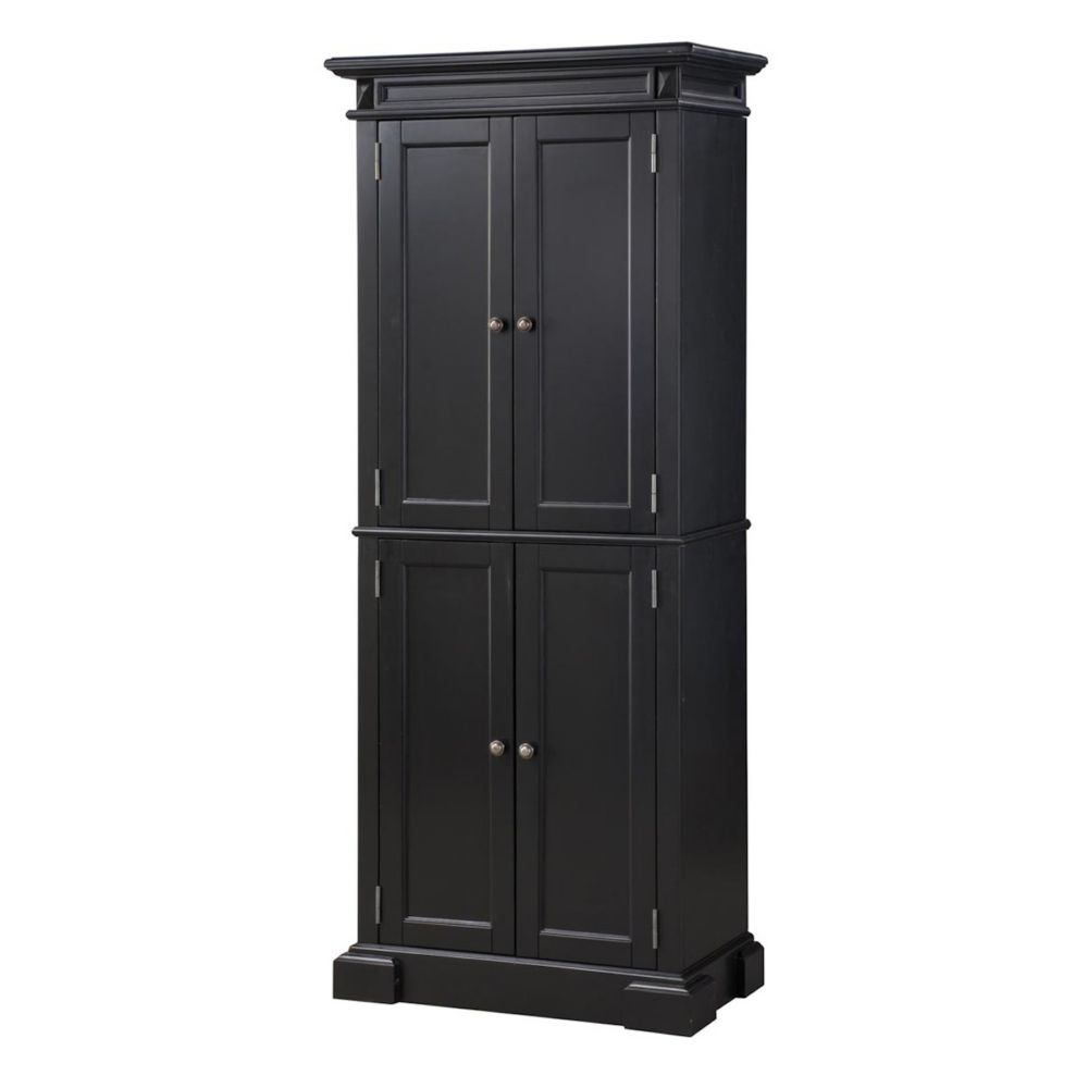 Home Styles Americana 30-inch W x 72-inch H x 16-inch D Pantry in Black ...