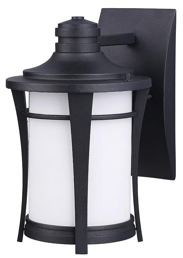 Canarm Ltd Leah 1 Light Black Energy Star Wall Lantern Opal Glass Canarm Ltd Leah 1 Light Black Energy Star Wall Lantern Opal Glass The Home Depot Canada