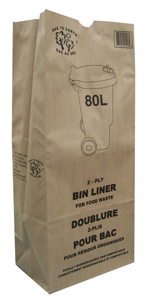 Bag To Earth 2 Ply Kraft Paper 80l Bin Liner 10 Pack The Home Bag To Earth 2 Ply Kraft Paper 80l Bin Liner 10 Pack The Home Depot Canada