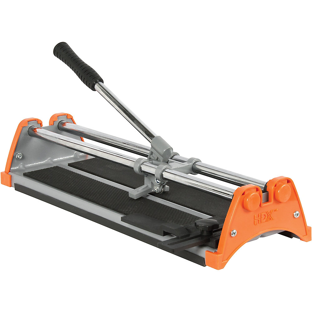 HDX 14-inch Manual Tile Cutter with 1/2-inch Cutting Wheel | The Home