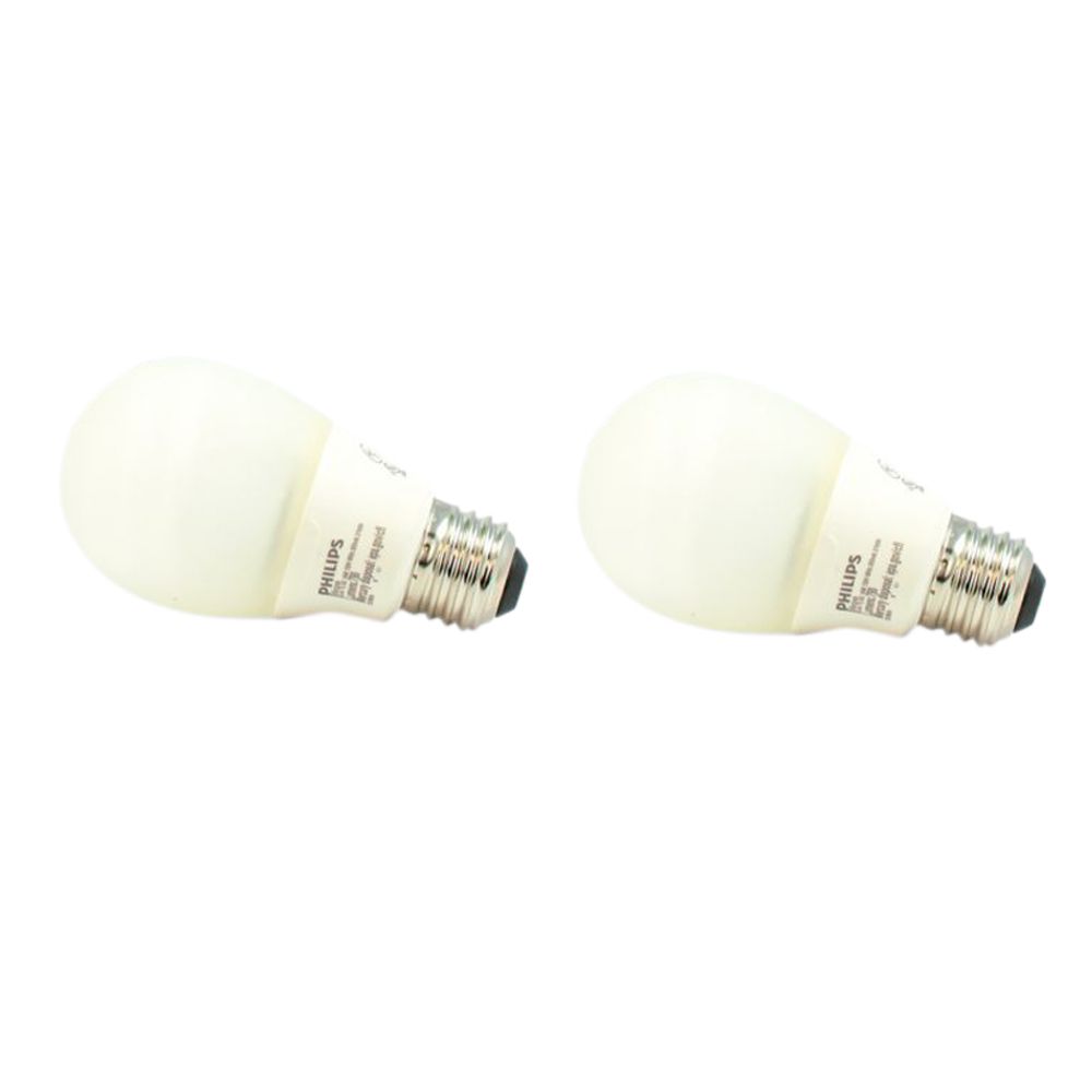 Philips 14w 60w Silicone Medium Base Soft White 2700k A19 Cfl Light