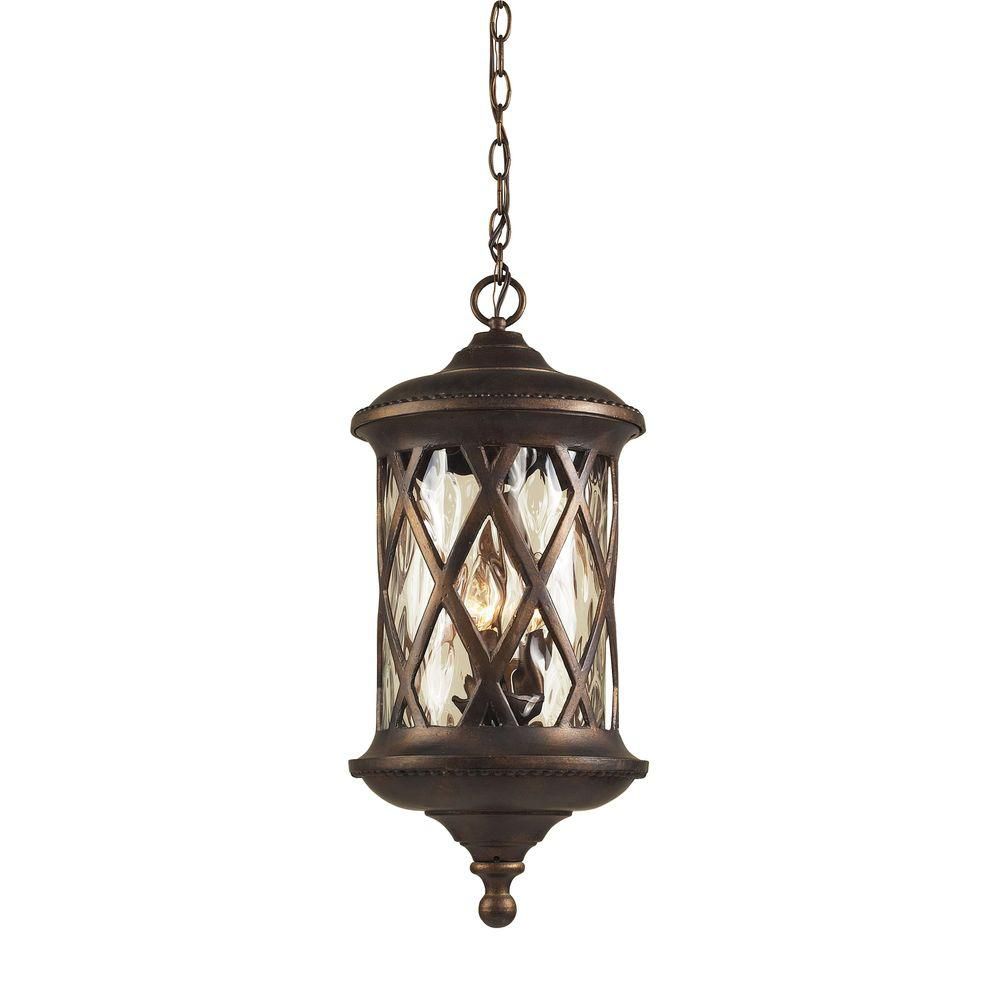 UPC 843558035984 product image for 3-Light Outdoor Hazelnut Bronze Pendant | upcitemdb.com