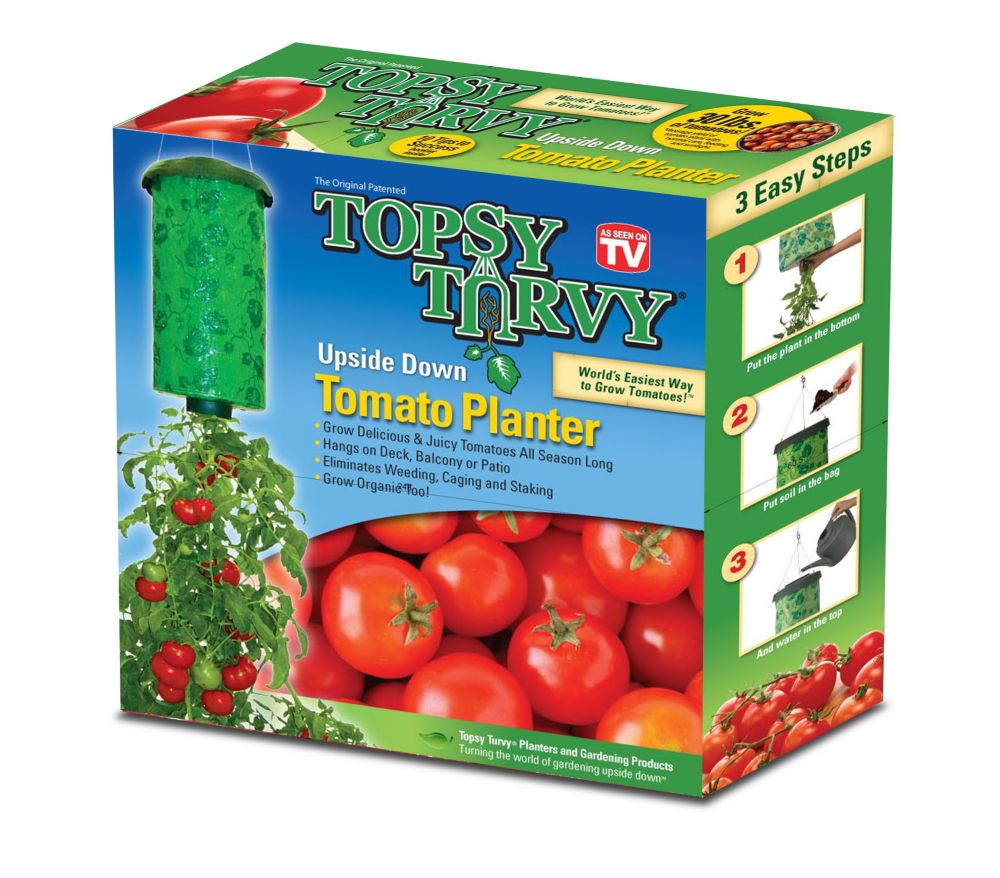 Topsy Turvy Upside Down Tomato Planter The Home Depot Canada   P 1000670124 