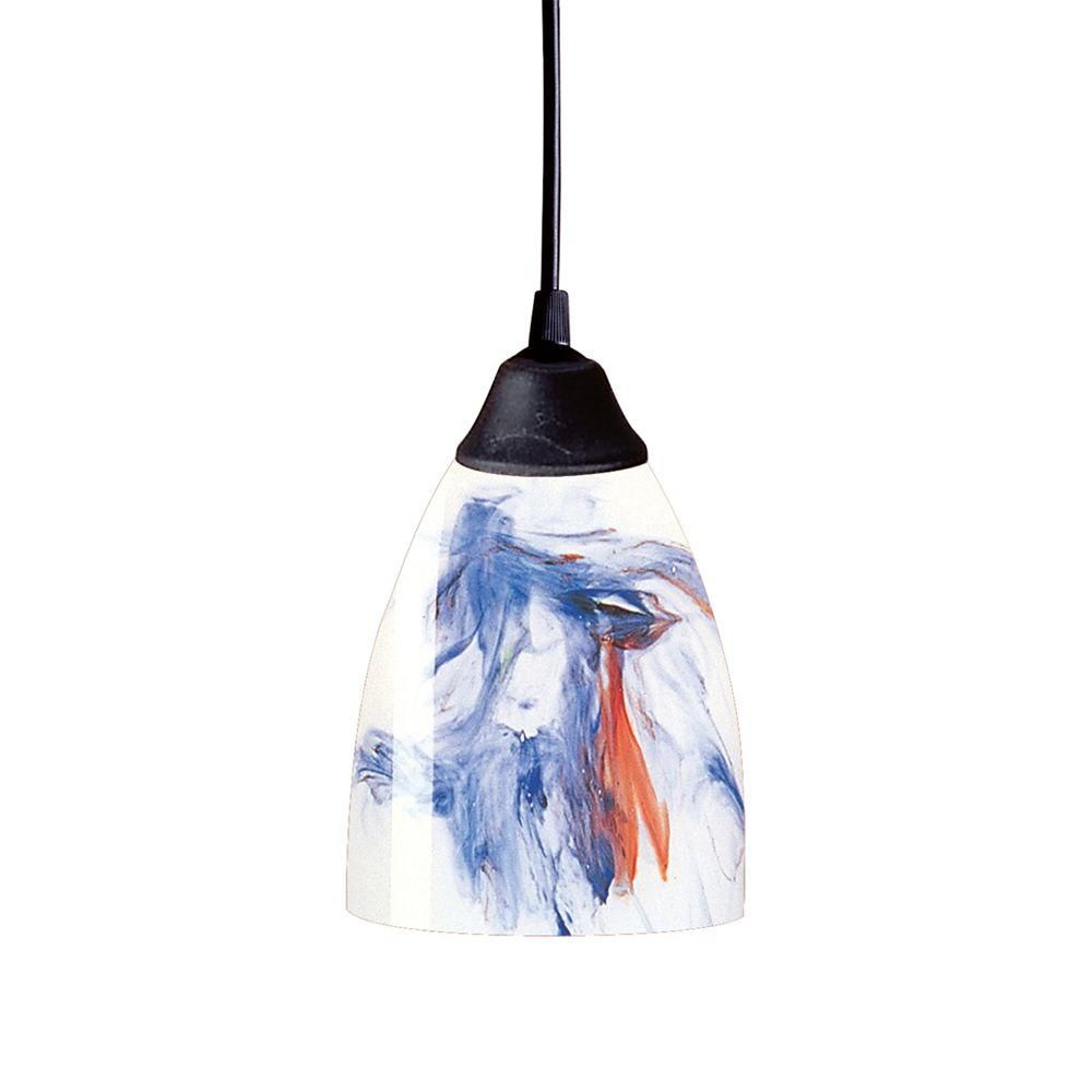 Titan Lighting Luminaire suspendu à 1 ampoule au fini rouille sombre Titan Lighting Luminaire suspendu à 1 ampoule au fini rouille sombre