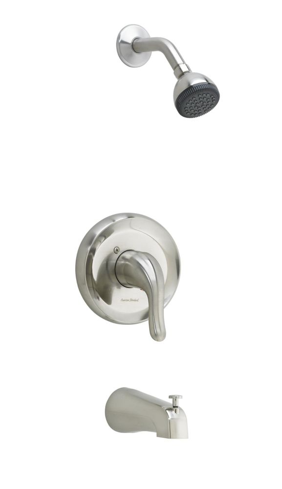 American Standard Cadet 1-Spray Wall-Mount Tub Shower Faucet in Brushed ...