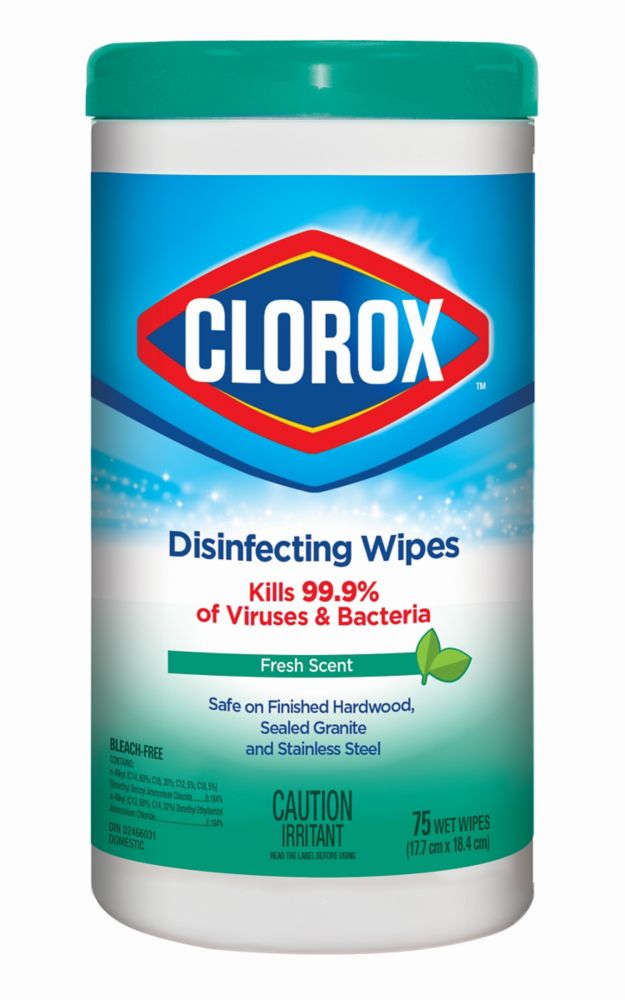 Clorox Wipes Disinfecting, Fresh Scent The Home Depot Canada