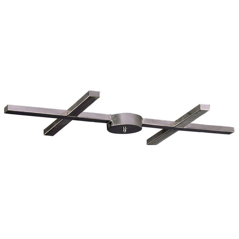 UPC 843558042463 product image for 6-Light Ceiling Mount Satin Nickel Bar Pan | upcitemdb.com