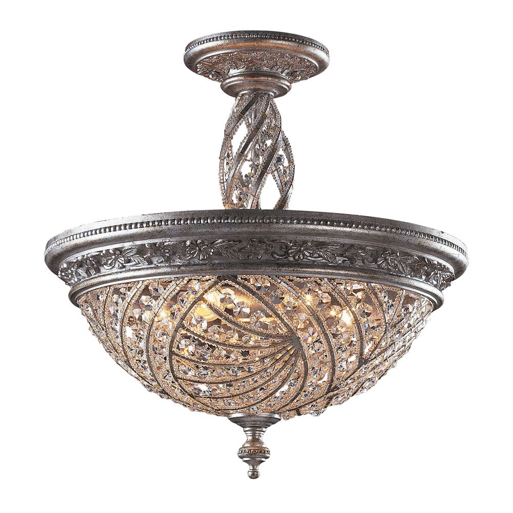 Semi Flush Mount Ceiling Lights The Home Depot Canada Titan Lighting 6 Light Sunset Silver Semi Flushmount