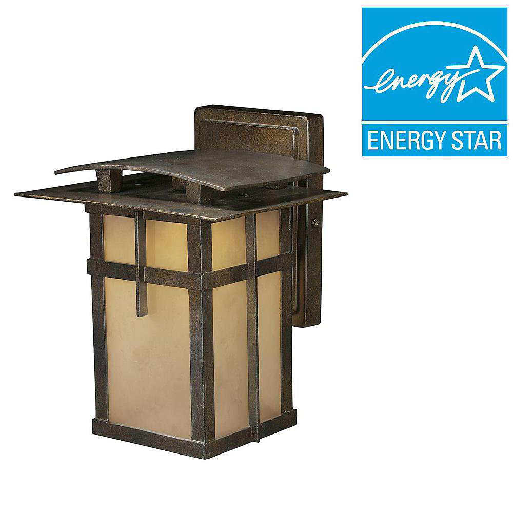 1 Light Wall Mount Hazelnut Bronze Title 24 Compliant Led Outdoor Sconce