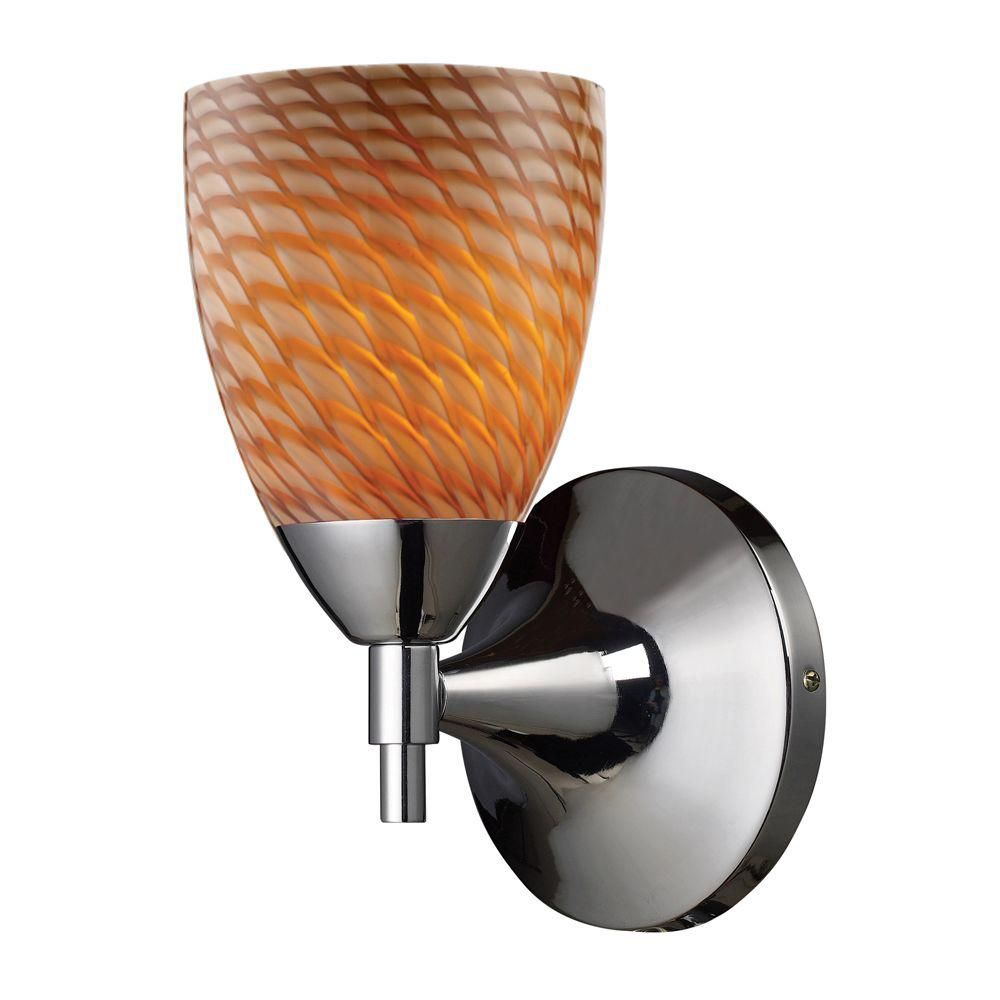 UPC 843558050093 product image for 1-Light Wall Mount Polished Chrome Sconce | upcitemdb.com