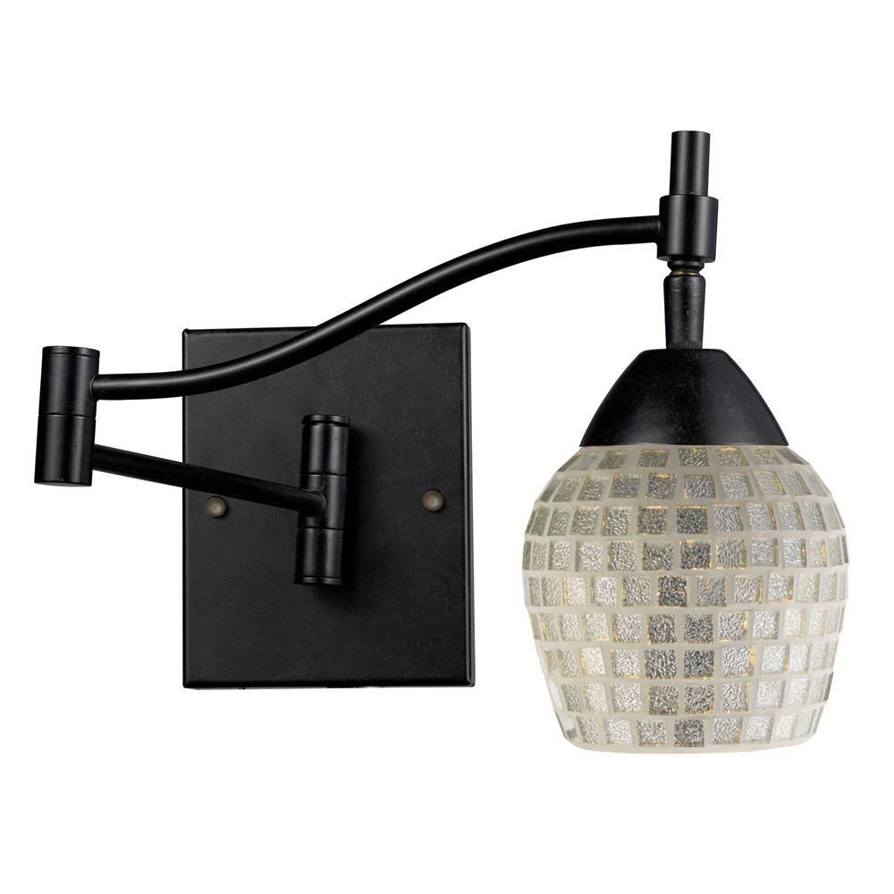 UPC 843558050468 product image for 1-Light Wall Mount Dark Rust Swingarm Sconce | upcitemdb.com