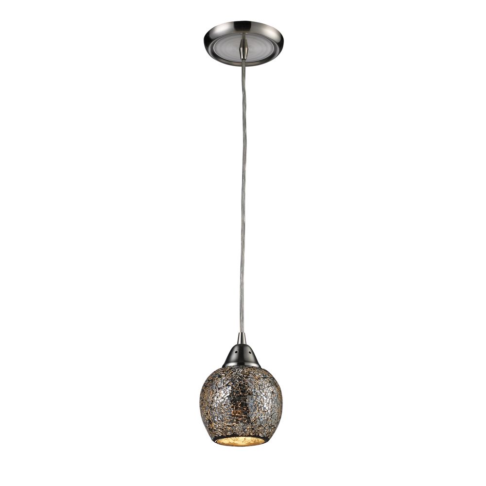 Titan Lighting 1Light Ceiling Mount Satin Nickel Pendant The Home