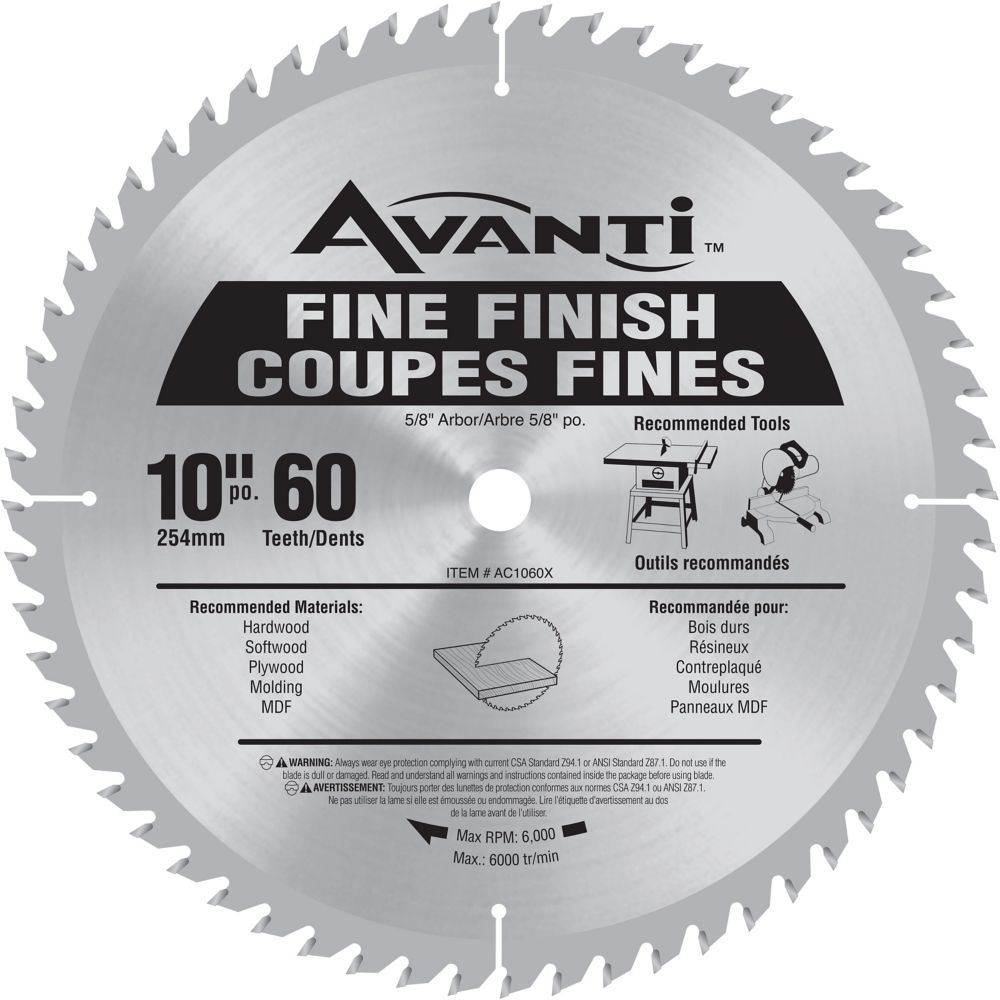 Freud Lame Avanti Pour Finition Lisse 7-1/4 po Freud Lame Avanti Pour Finition Lisse 7-1/4 po