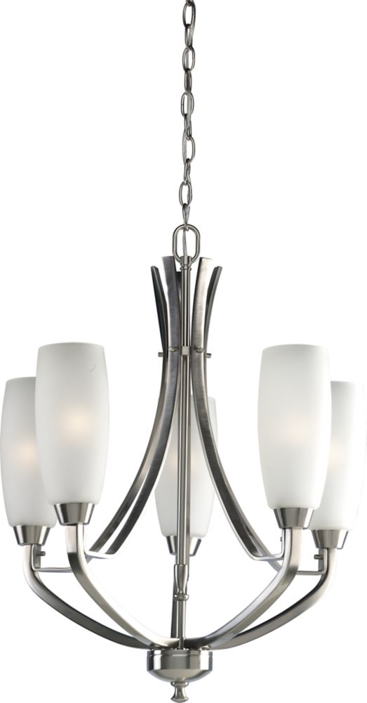 Progress Lighting Wisten Collection Brushed Nickel 5light Chandelier