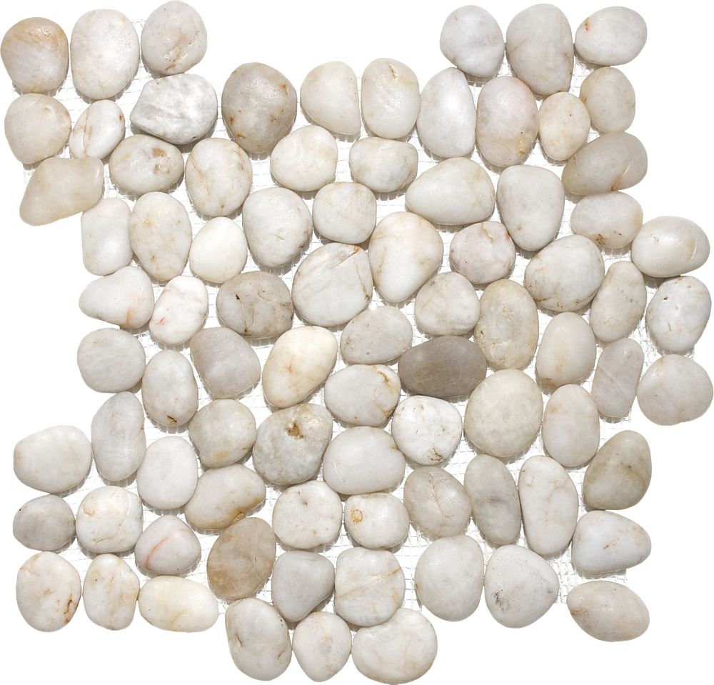 Anatolia Tile Linen Pebble Mosaic Tile The Home Depot Canada