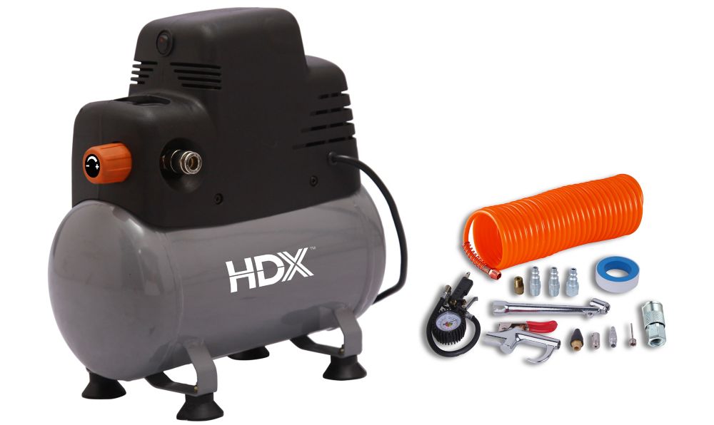 HDX 2 Gallon Portable Oil-Free Air Compressor with Accessory Kit The ... picture