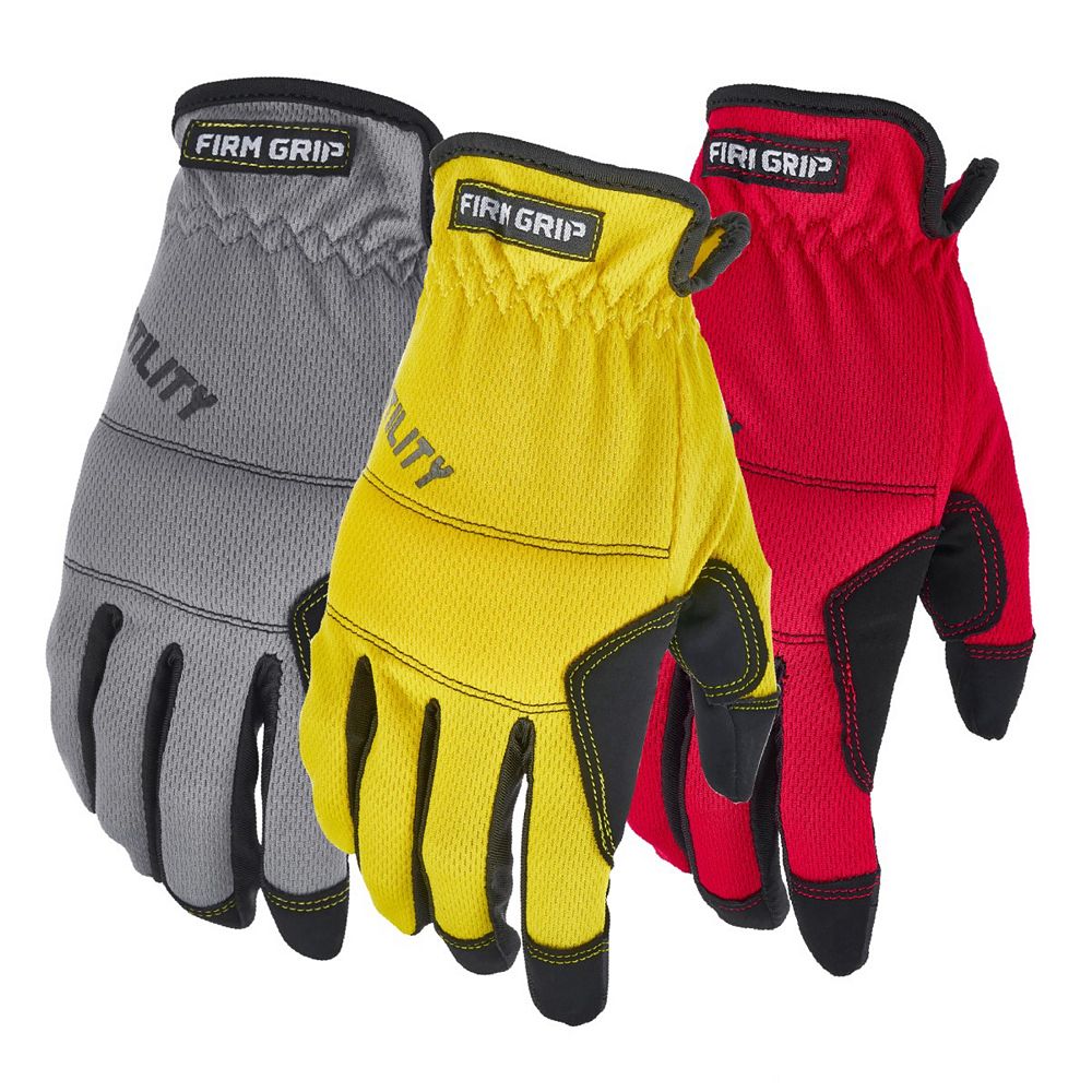 Firm Grip All Purpose High Performance Work Gloves (3-Pack) | The Home ...