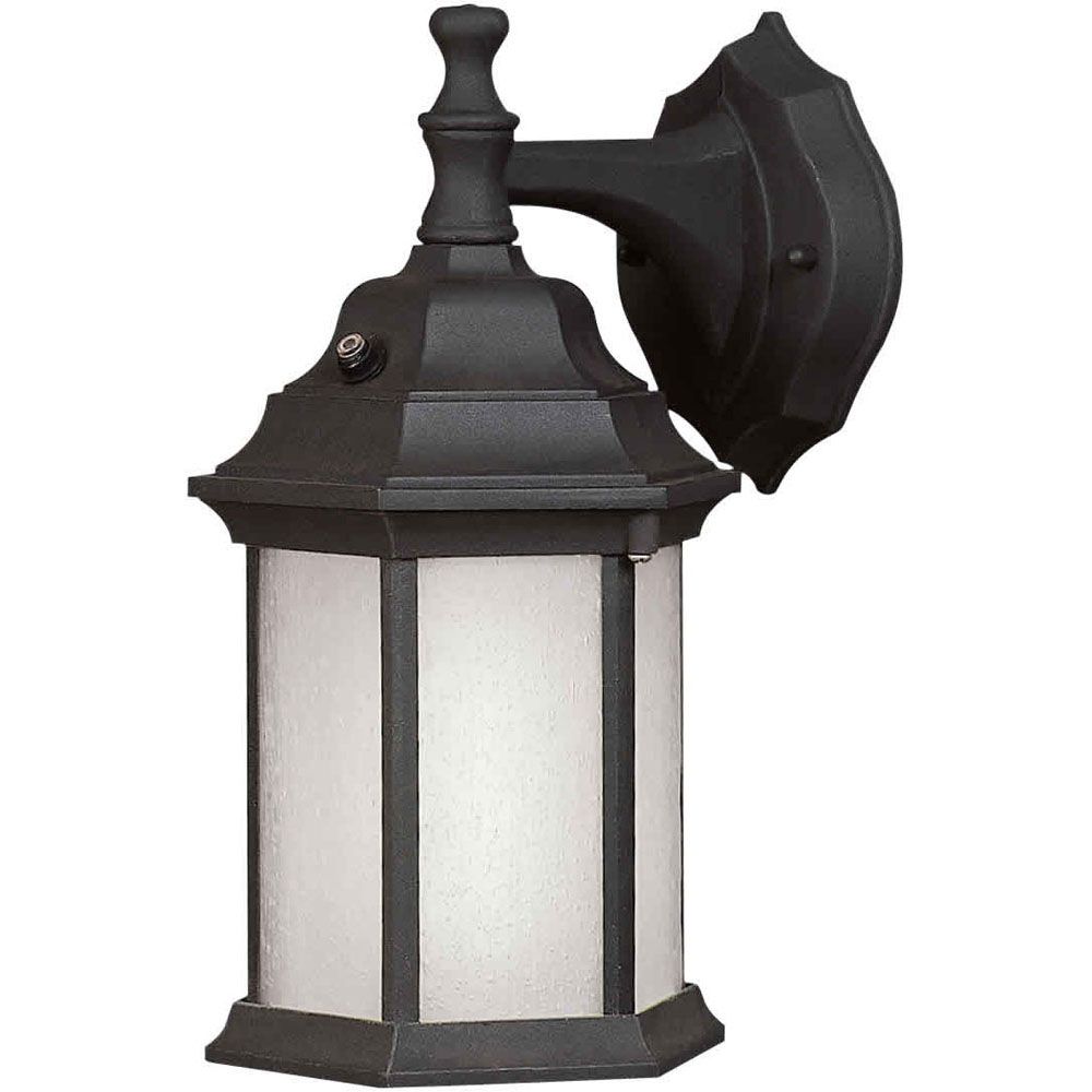 Filament Design Burton 1 Light Black Outdoor Compact Fluorescent Lighting Wall Light The Home