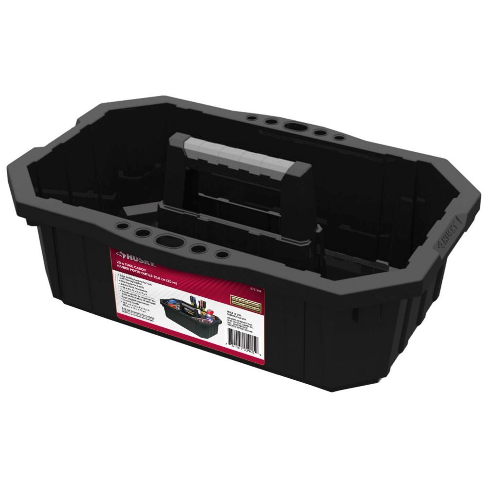 HUSKY 20inch Open Top Resin Tool Caddy The Home Depot Canada