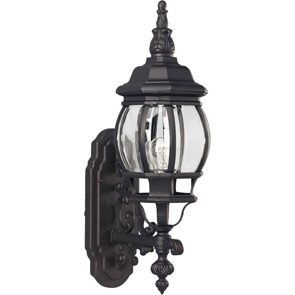 Filament Design Burton 1Light Black Outdoor WallLight The Home