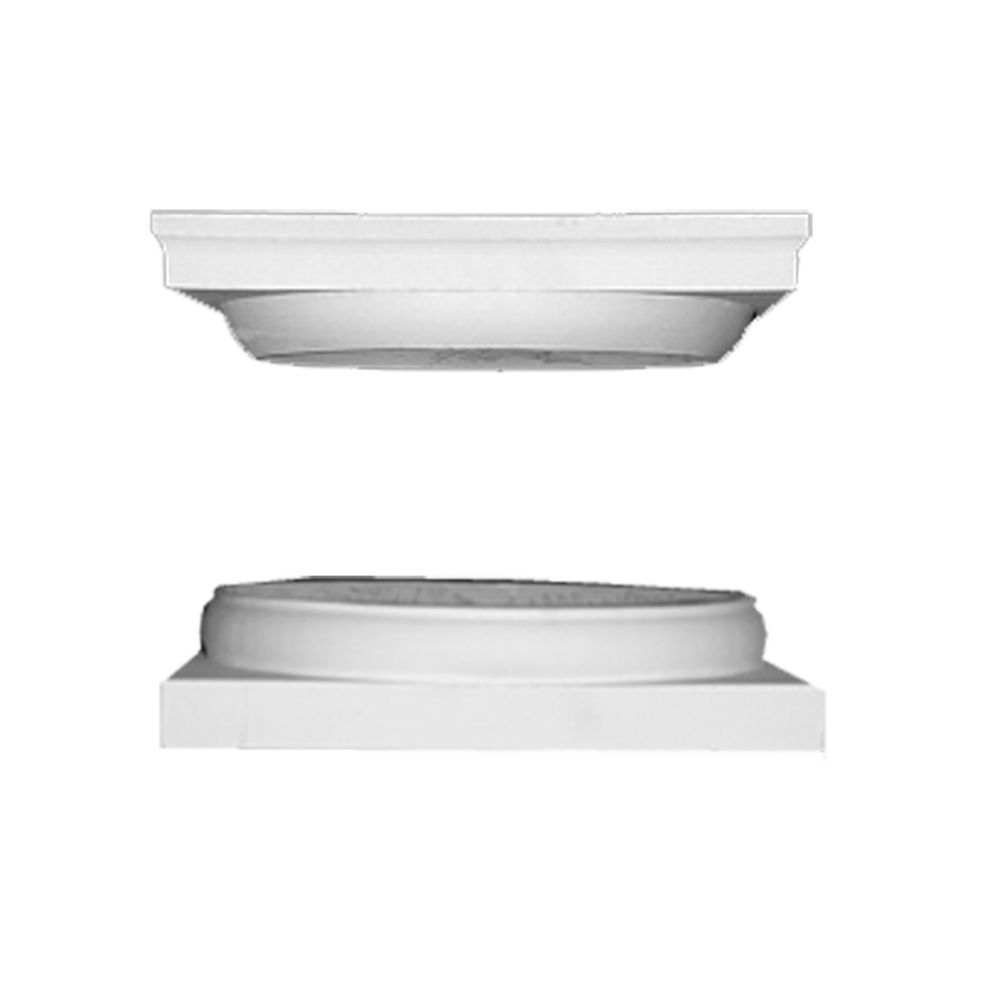 HB&G Fiberglass Cap and Base for 8 Inch Round Column The Home Depot