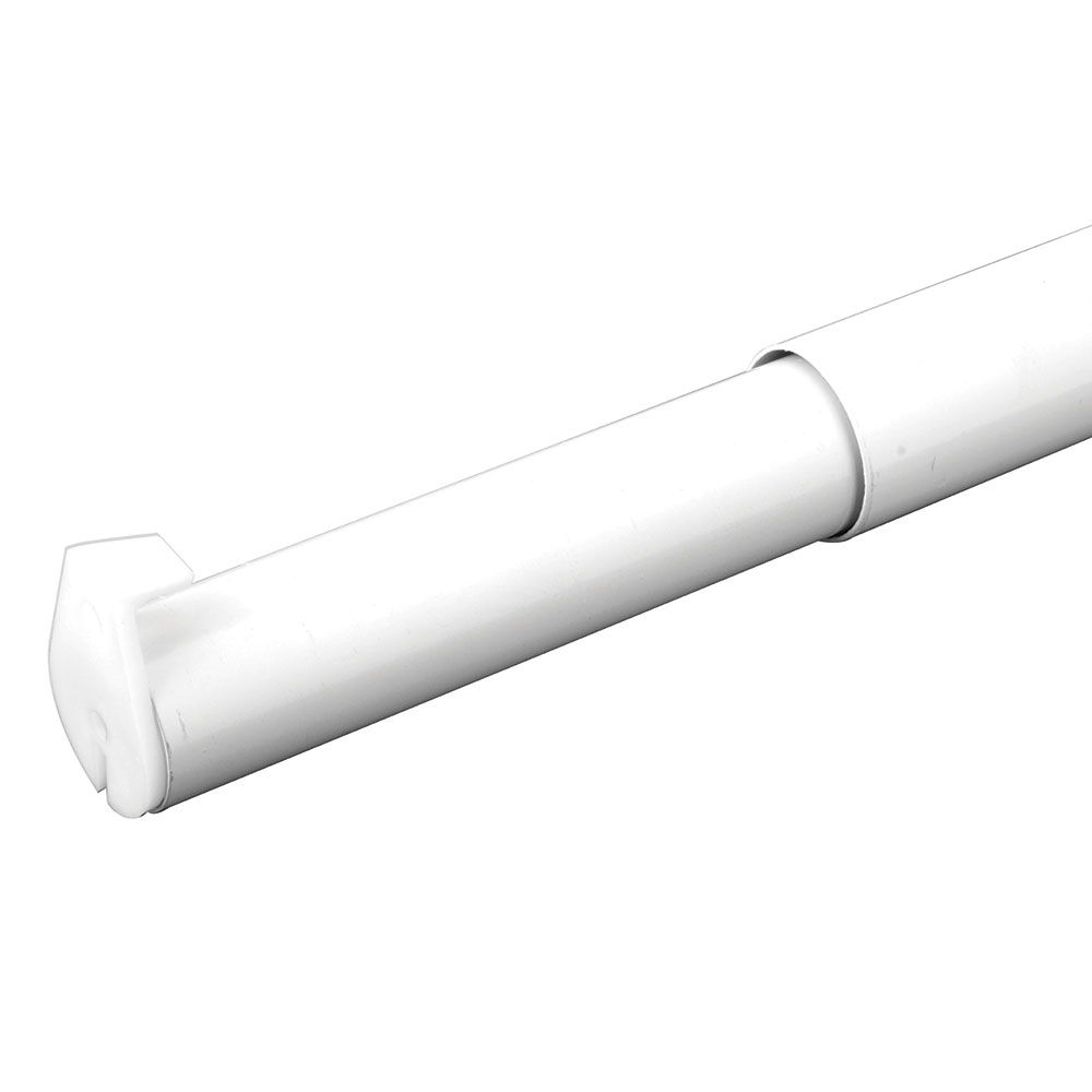 Everbilt 18inch to 30inch Adjustable Closet Rod in White The Home