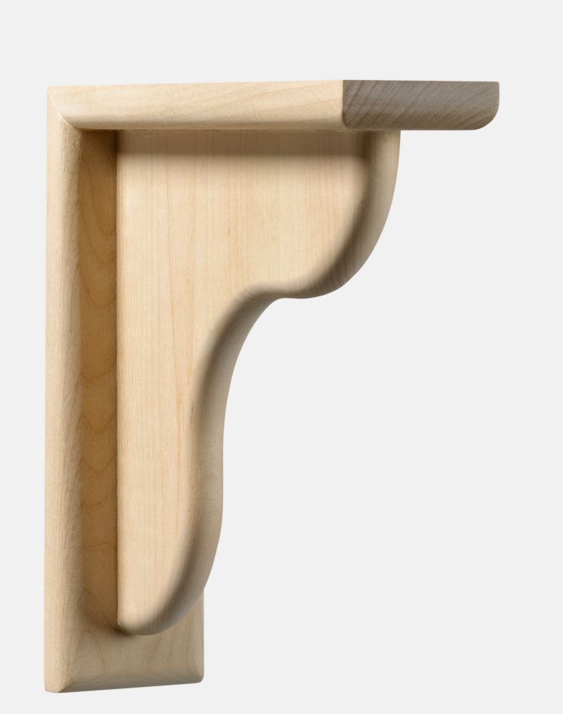 Ornamental Mouldings Maple Counter Support Bracket 21/2 x 91/4 x 91/