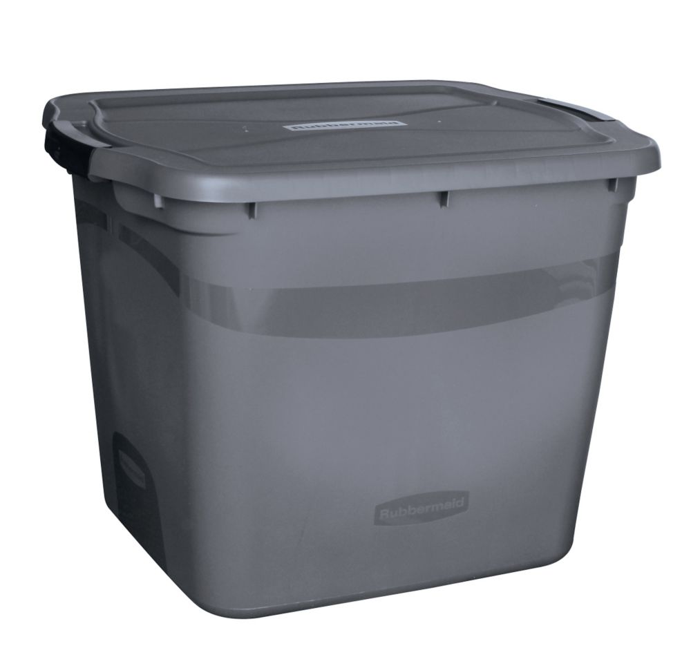 Rubbermaid Rubbermaid 79L Clever Store Blue Tote The Home Depot Canada