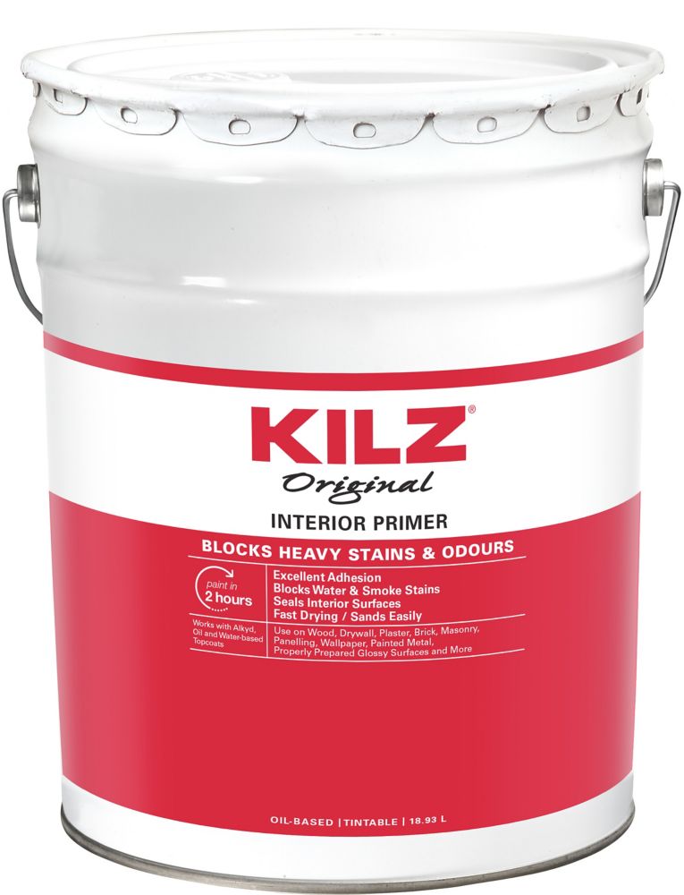 KILZ Original Primer, Sealer, Stainblocker Interior, 18.93L The