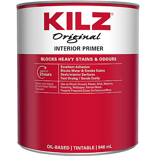 KILZ Original Primer, Sealer, Stainblocker - Interior, 946mL | The ...