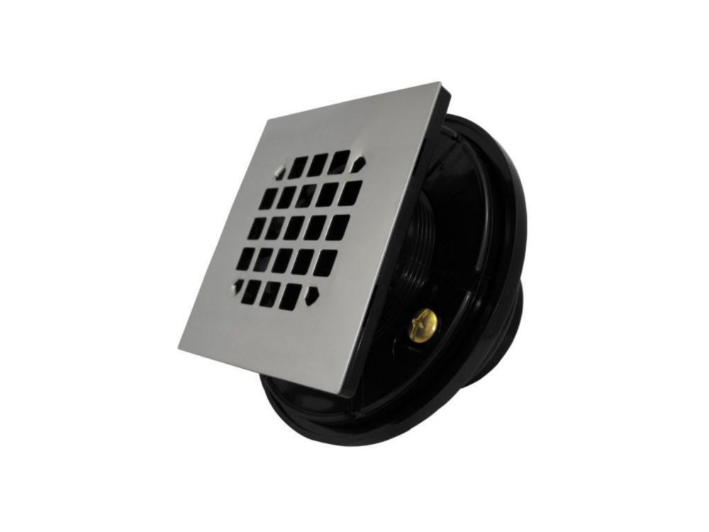 ProConnect Drain douche carré ABS 2 Chrome Home Depot Canada